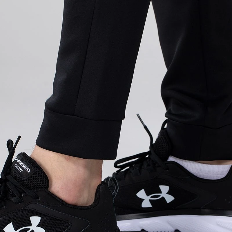 Men's Cody Hybrid Skinny Tracksuit Bottoms Black / Red / Grey - Image 7