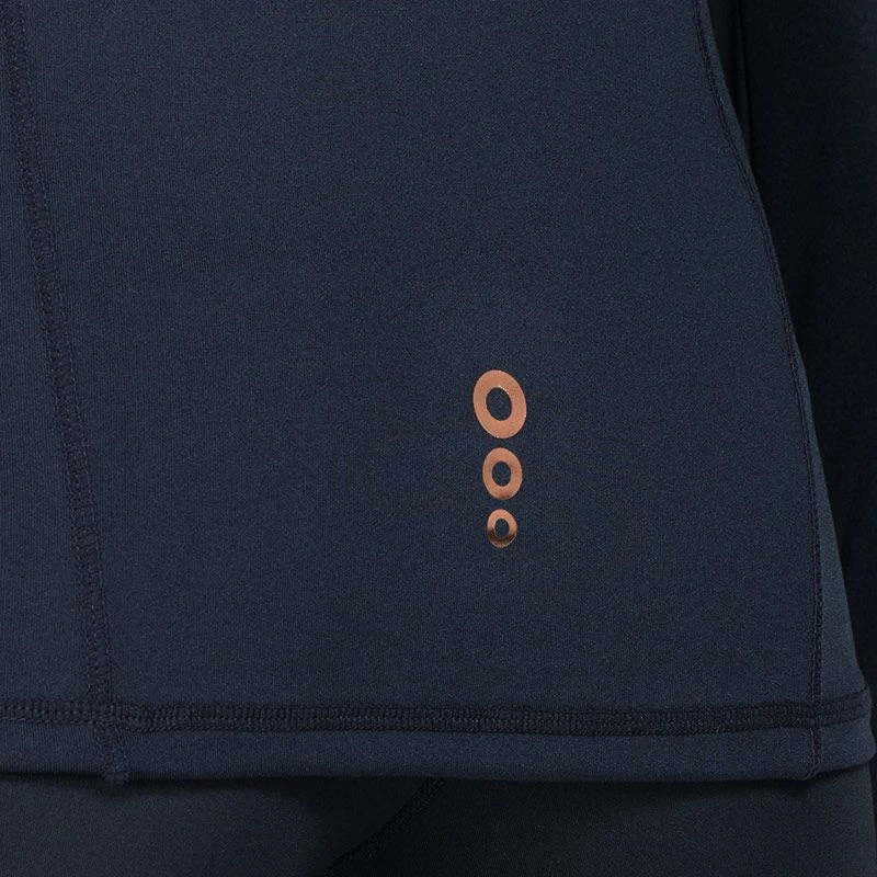 Women's Freya Half Zip Black / Rose Gold - Image 9