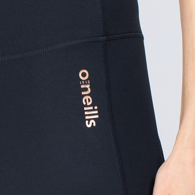 Women's Freya 7/8 Leggings Black / Rose Gold - Image 4