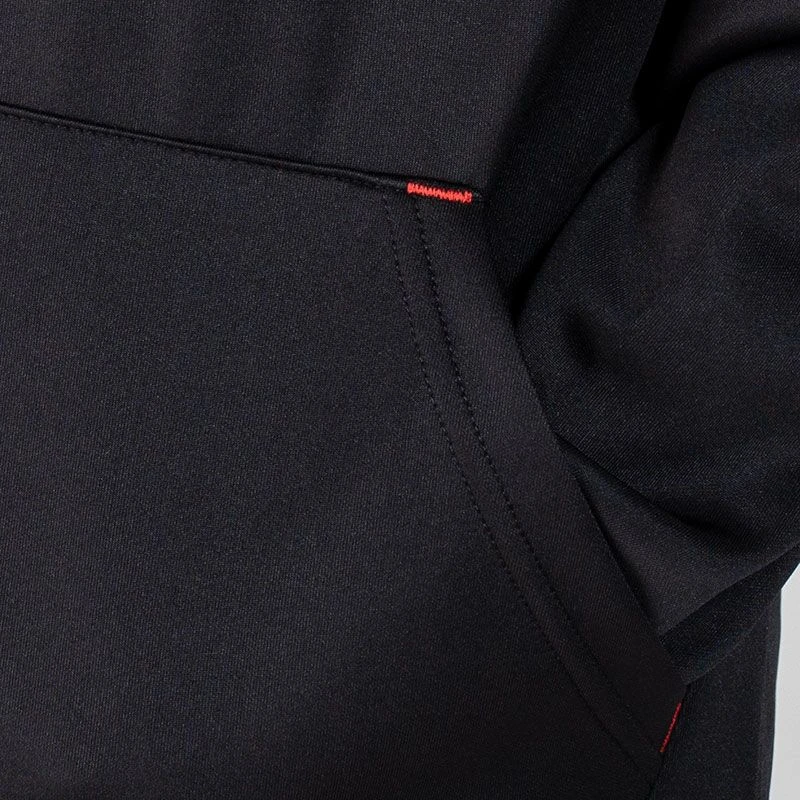 Kids' Cody Hybrid Pullover Hoodie Black / Red / Grey - Image 5