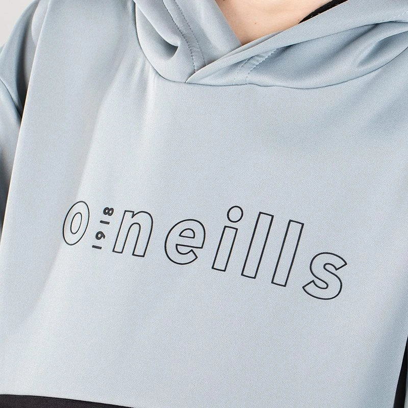 Kids' Cody Hybrid Pullover Hoodie Grey / Black / Red - Image 4