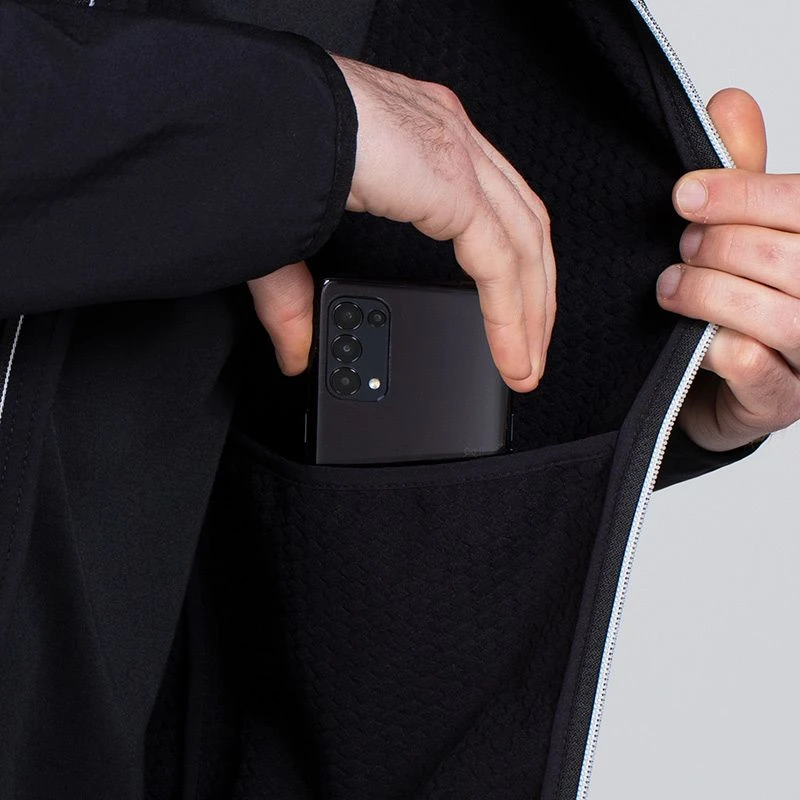 Men's Idaho Soft Shell Full Zip Jacket Black - Image 7