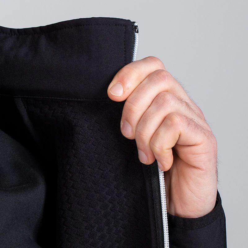 Men's Idaho Soft Shell Full Zip Jacket Black - Image 8