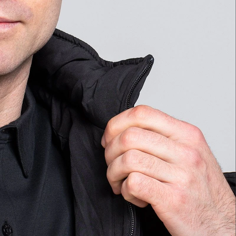 Men's Galaxy Hooded Sub Coat Black - Image 6