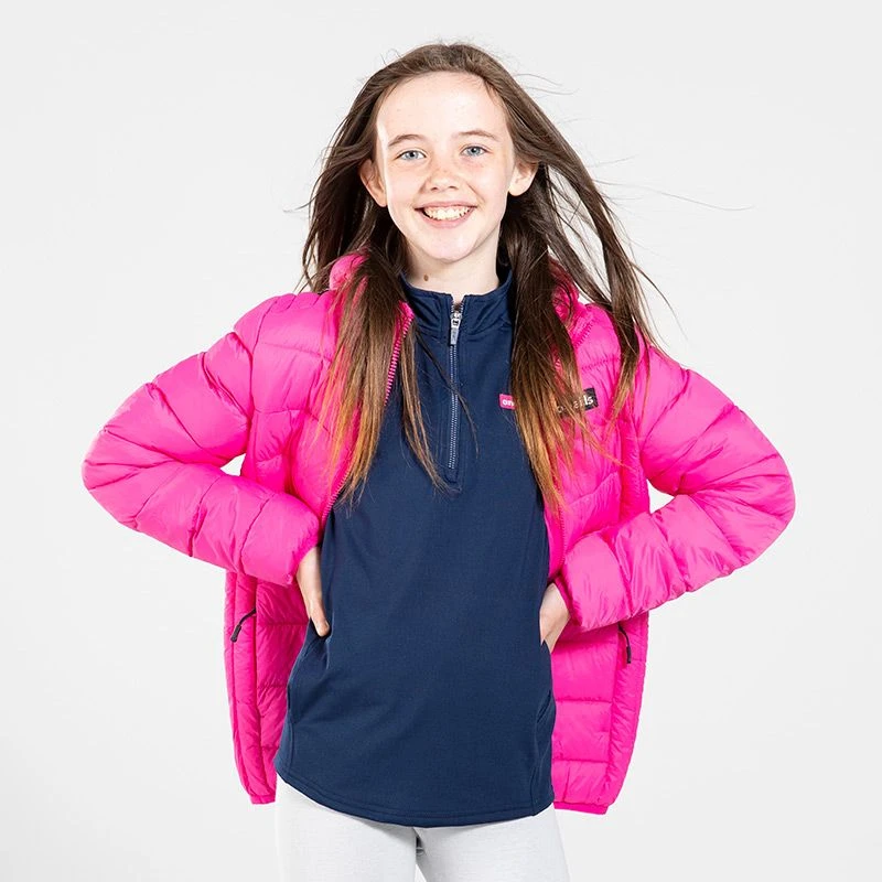 Kids' Fiona Hooded Padded Jacket Pink - Image 2