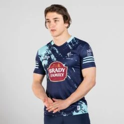 Kildare GAA Player Fit Short Sleeve Training Top Marine / Mint