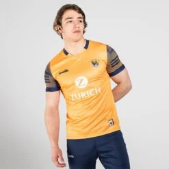 Wexford GAA Hurling Player Fit Short Sleeve Training Top Orange / Marine