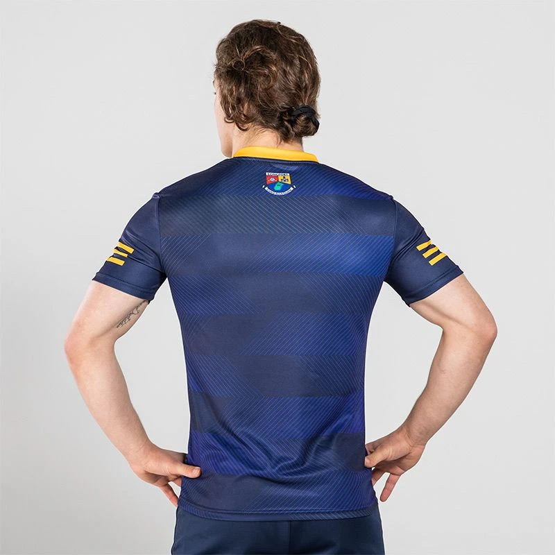 Longford GAA Player Fit Short Sleeve Training Top Marine / Royal - Image 2