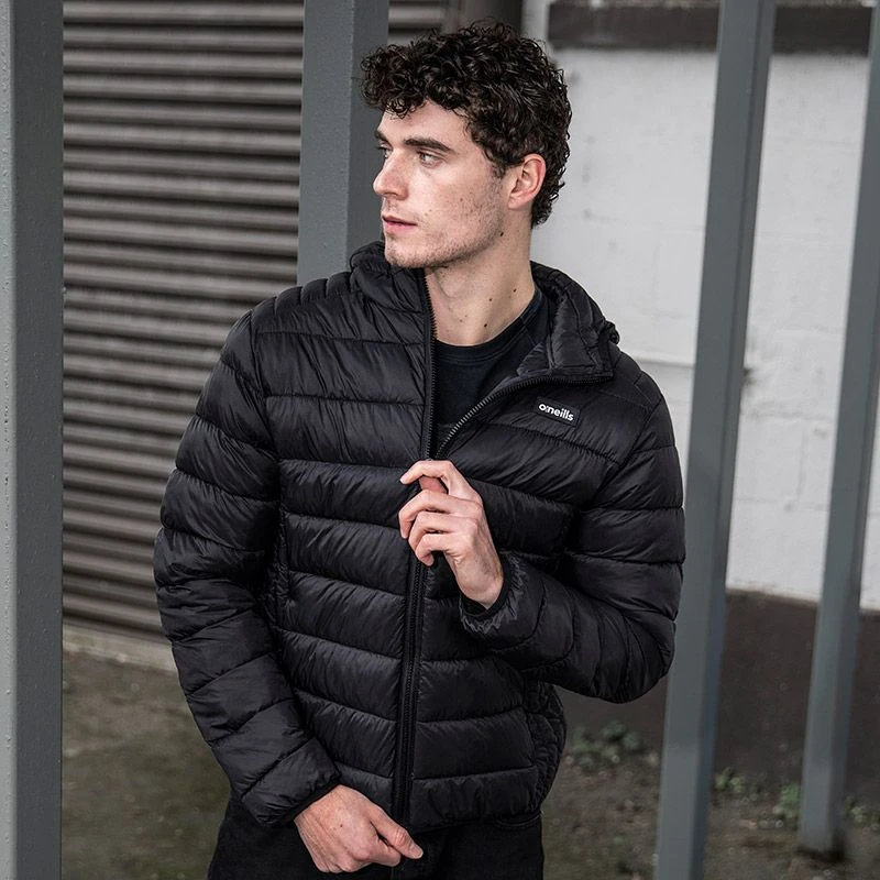 Men's Finn Hooded Padded Jacket Black