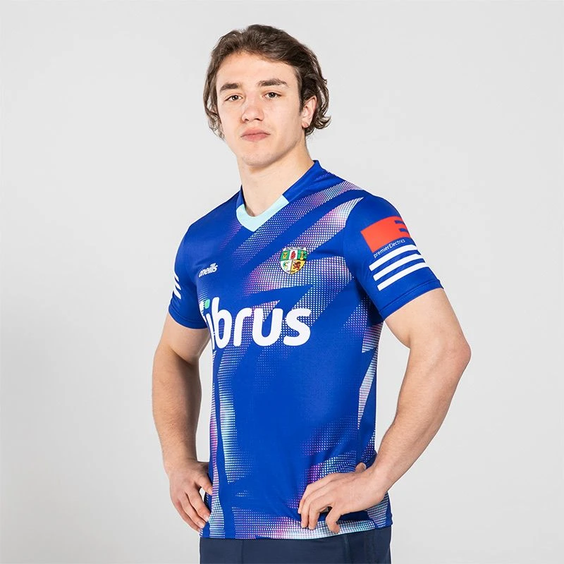 Antrim GAA Player Fit Short Sleeve Training Top Royal / Green