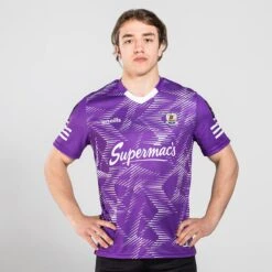 Galway GAA Hurling Short Sleeve Training Top Purple