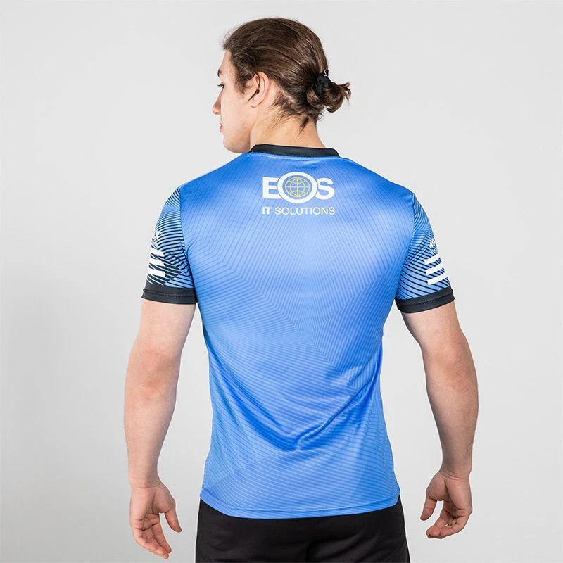 Down GAA Hurling Player Fit Short Sleeve Training Top Sky / Black - Image 2