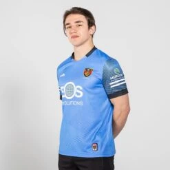 Down GAA Hurling Short Sleeve Training Top Sky / Black