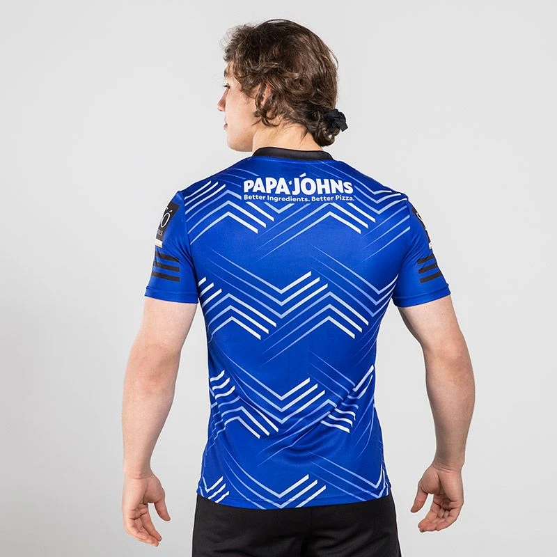 Galway GAA Hurling Short Sleeve Training Top Royal / Black - Image 2