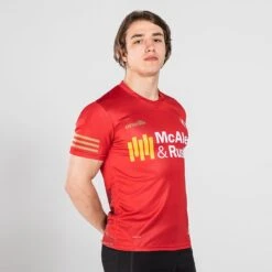 Tyrone GAA Player Fit Short Sleeve Training Top Red / Gold