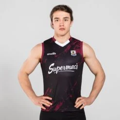 Galway GAA Training Vest Black / Maroon