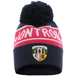 Antrim Gino Bobble Hat Marine / Pink / White