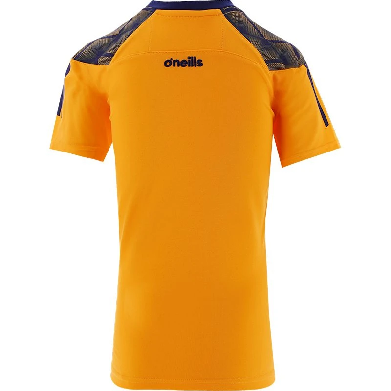 Antrim GAA Kids' Belcourt T-Shirt Amber / Marine / White - Image 2