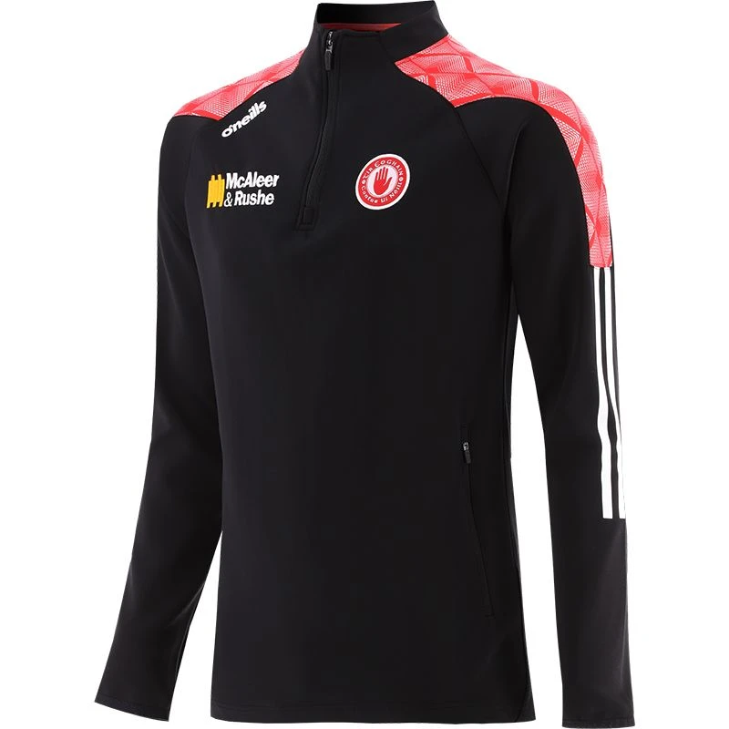 Tyrone GAA Kids' Belcourt Hybrid Half Zip Top Black / Red / White