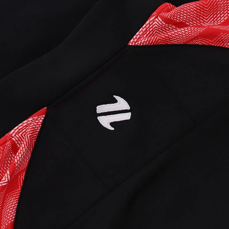 Tyrone GAA Kids' Belcourt Hybrid Half Zip Top Black / Red / White - Image 5