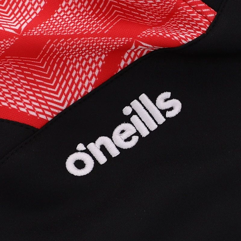 Tyrone GAA Kids' Belcourt Hybrid Half Zip Top Black / Red / White - Image 6
