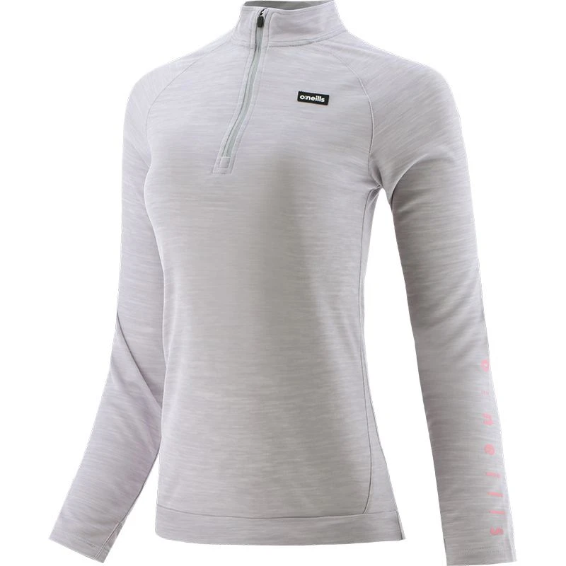 Women's Carrie Half Zip Midlayer Top Silver / Black - Image 2