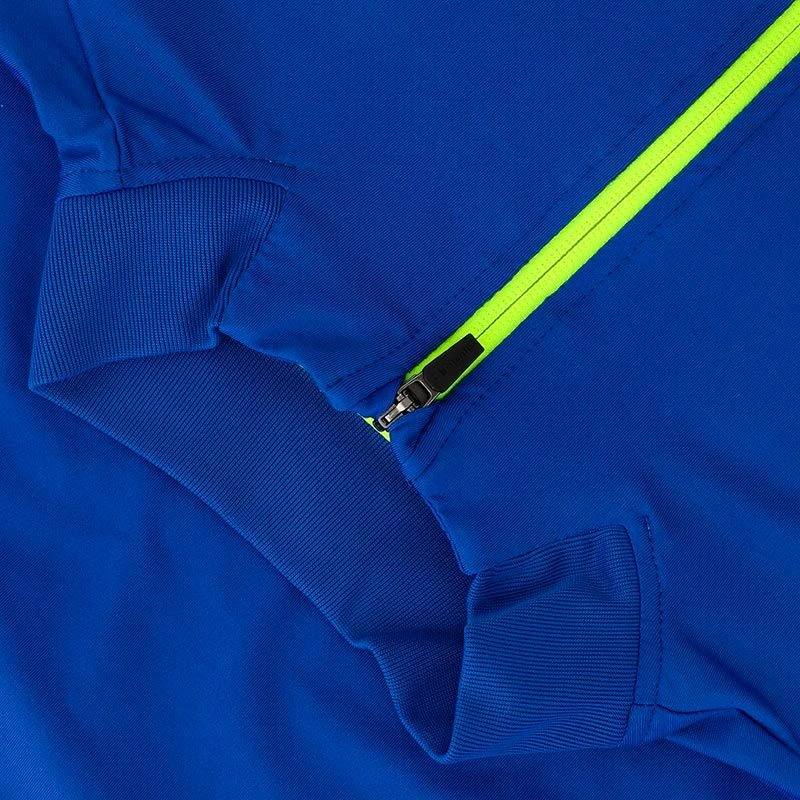 Men's Cathal Brushed Half Zip Top Royal / Yellow - Image 4