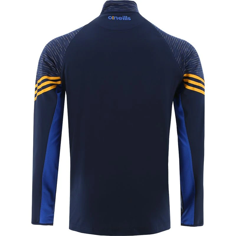 Wicklow GAA Kids' Harlem Brushed Half Zip Top Marine / Royal / Amber - Image 2