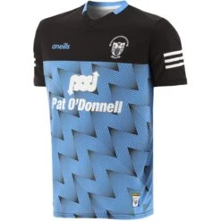 Clare GAA Kids' Short Sleeve Training Top Sky / Black