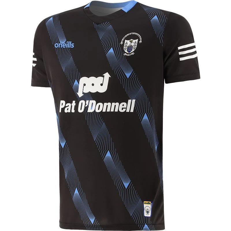 Clare GAA Short Sleeve Training Top Black / Sky