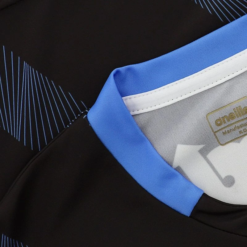 Clare GAA Short Sleeve Training Top Black / Sky - Image 7