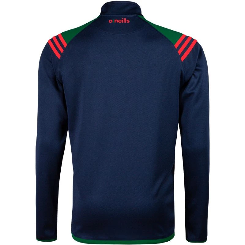 Men's Colorado Half Zip Squad Top Marine / Bottle / Red - Image 2