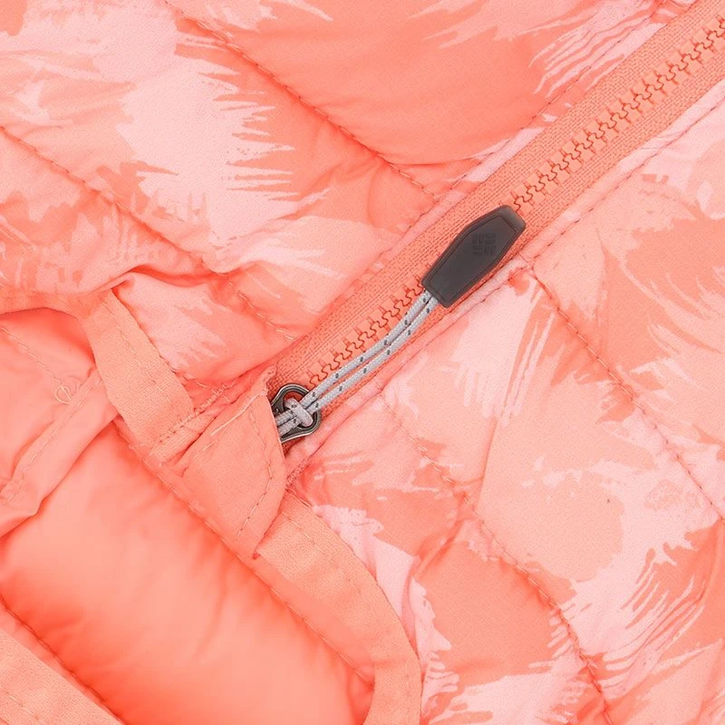 Columbia Women's Powder Liteâ„¢ Hybrid Hooded Jacket Coral - Image 4