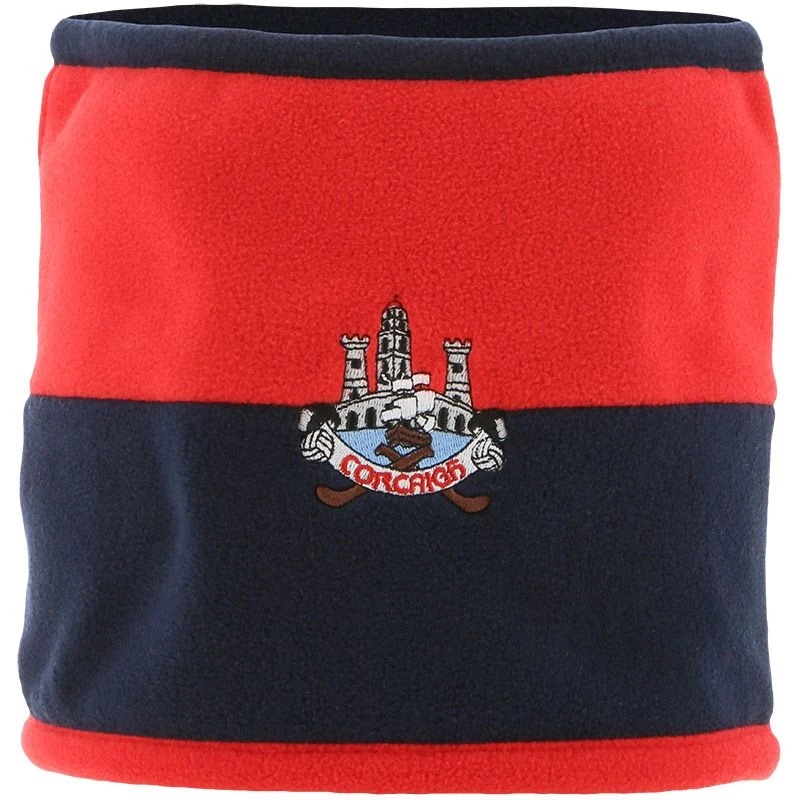 Cork GAA Peak Snood Marine / Red / Silver