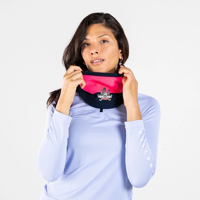 Cork GAA Peak Snood Marine / Pink / Silver
