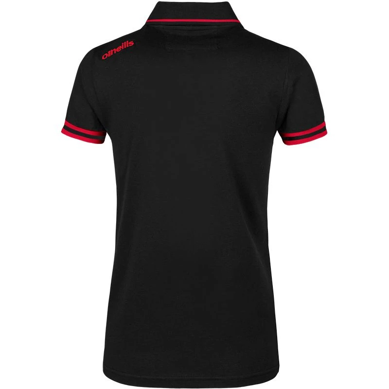 Cork GAA Women's Portugal Polo Shirt Black / Red - Image 2