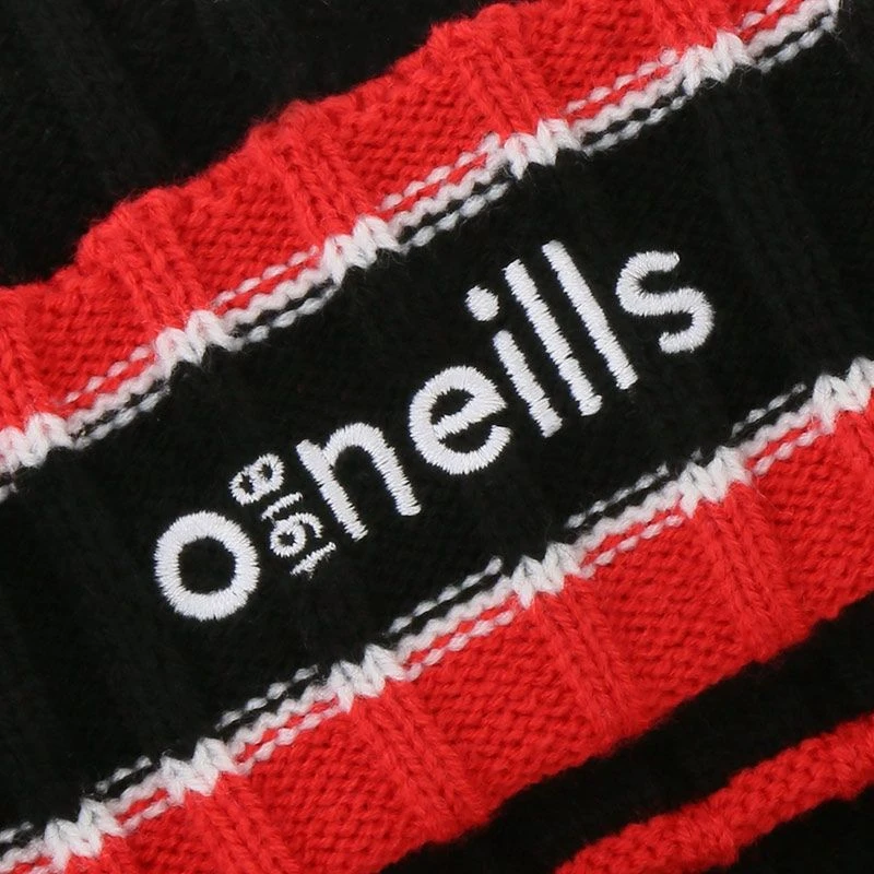 Derry GAA Darcy Bobble Hat Black / Red / White - Image 3