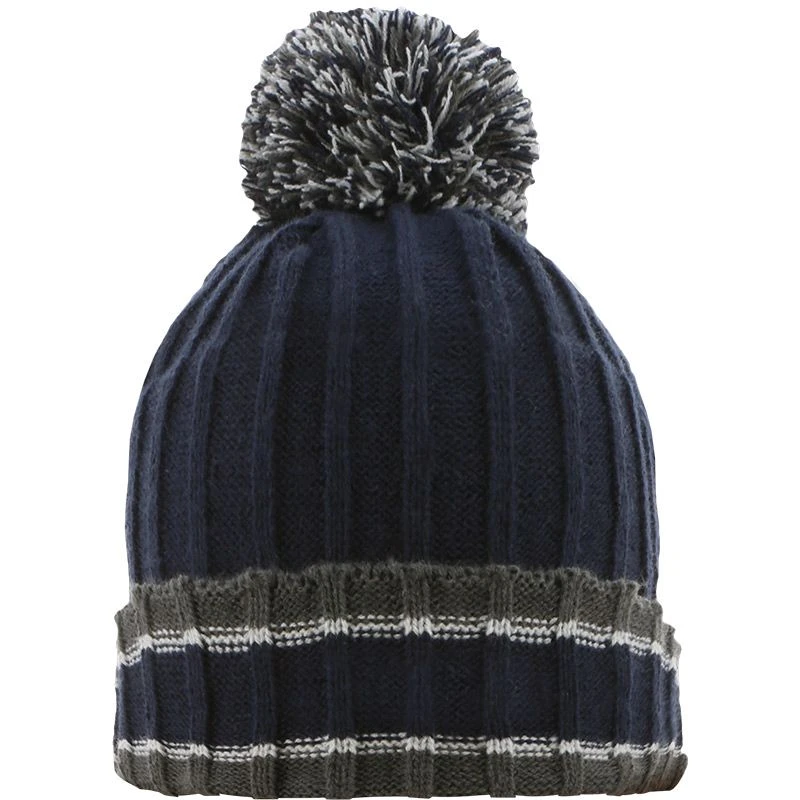 Wexford GAA Darcy Bobble Hat Marine / Dark Grey / Silver - Image 2