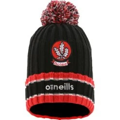Derry GAA Kids' Darcy Bobble Hat Black / Red / White