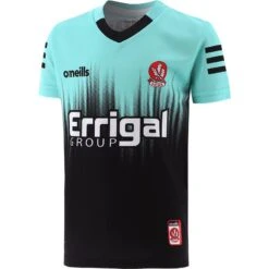 Derry GAA Kids' Short Sleeve Training Top Green / Black