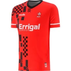 Derry GAA Kids' Short Sleeve Training Top Red / Black