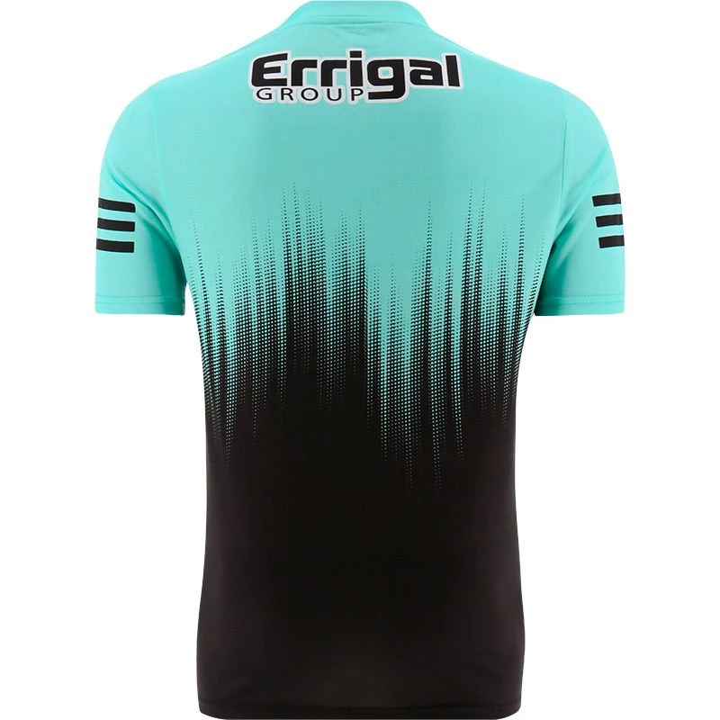 Derry GAA Player Fit Short Sleeve Training Top Green / Black - Image 2