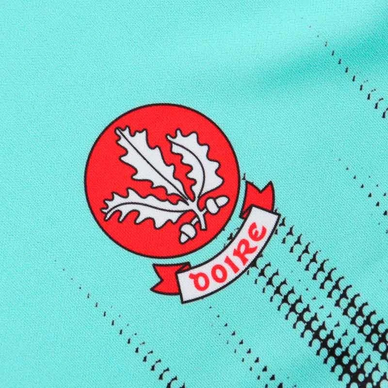 Derry GAA Player Fit Short Sleeve Training Top Green / Black - Image 3