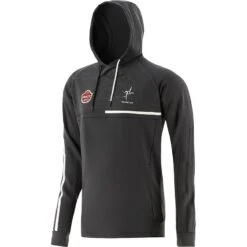 Kildare GAA Men's Dolmen Overhead Fleece Hoodie Dark Grey / Black / White