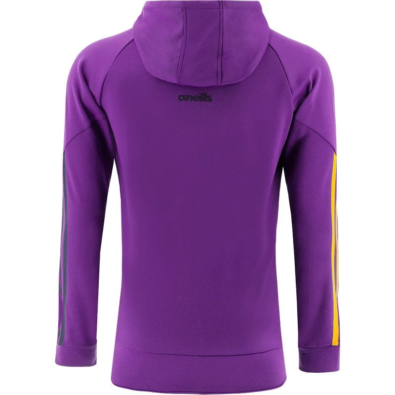 Wexford GAA Men's Dolmen Overhead Fleece Hoodie Purple / Marine / Amber - Image 2