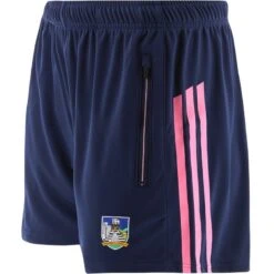 Limerick GAA Kids' Dolmen Training Shorts Marine / Pink / Purple