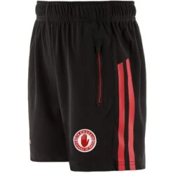 Tyrone GAA Kids' Dolmen Training Shorts Black / Red / White
