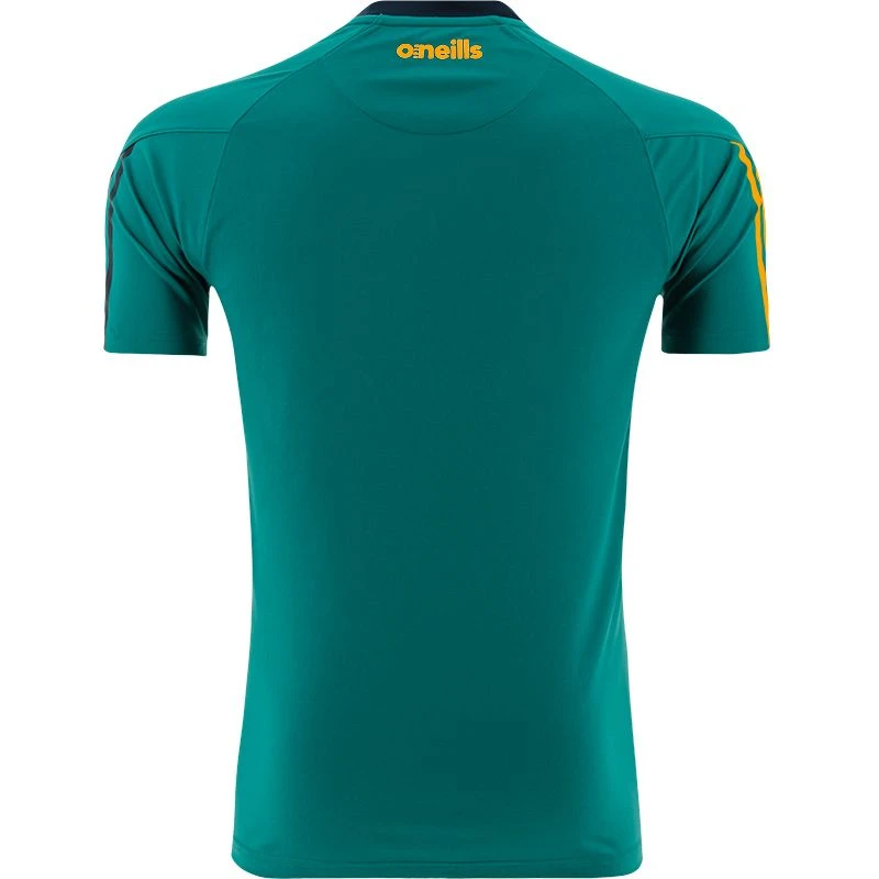 Antrim GAA Kids' Dolmen T-Shirt Green / Marine / Amber - Image 2