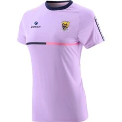 Wexford GAA Women's Dolmen T-Shirt Purple / Marine / Pink