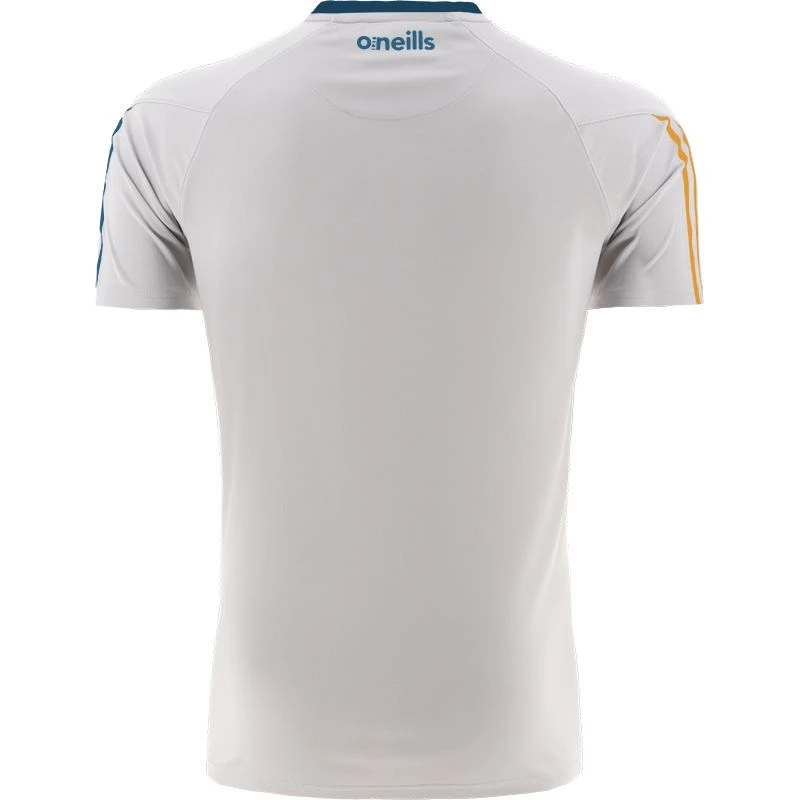 Wicklow GAA Men's Dolmen T-Shirt Silver / Blue / Amber - Image 2